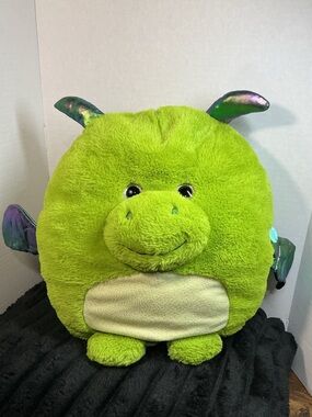 Hug Me Monster Plush Large Light Up Glitter Eyes Wings NWT Stuffed Animal Toy